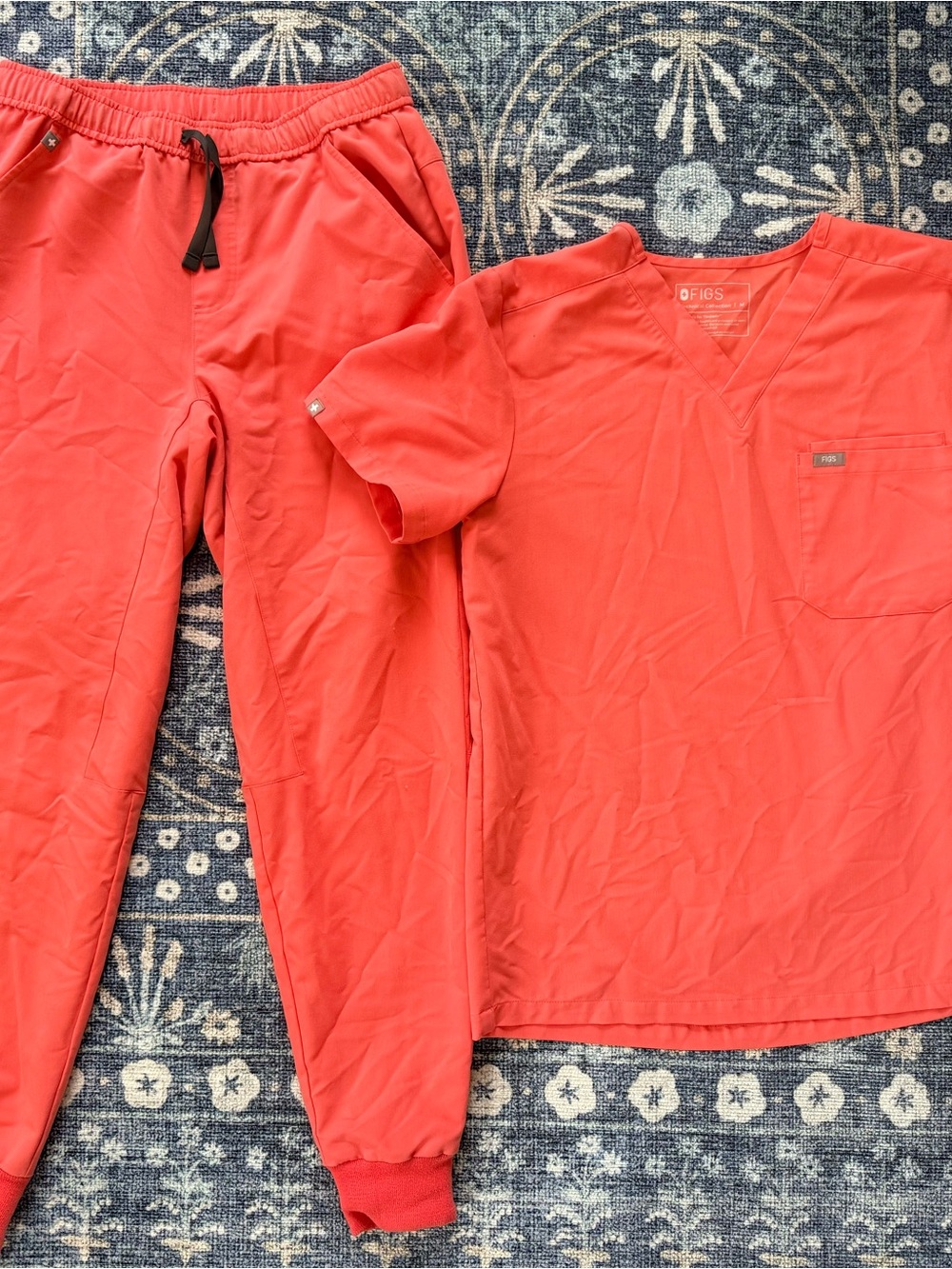 FIGS fireside scrub set